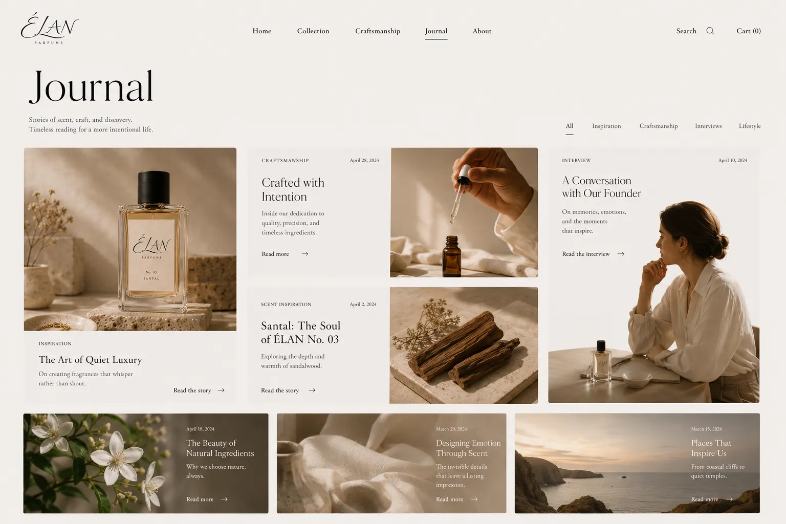 Craftsmanship and natural oils